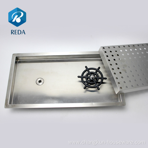 REDA Stainless steel milk jug glass rinser